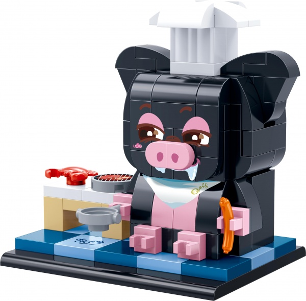 Конструктор BanBao Q-Playmate Свинка-шеф ET800-4 ET800-4