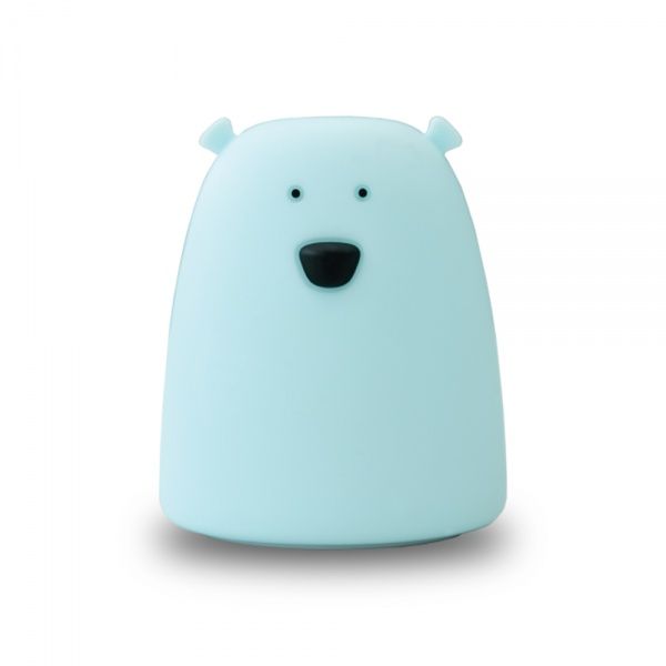 Ночник LightMaster силиконовый SNL-В02 Медвеженок RGB голубой 