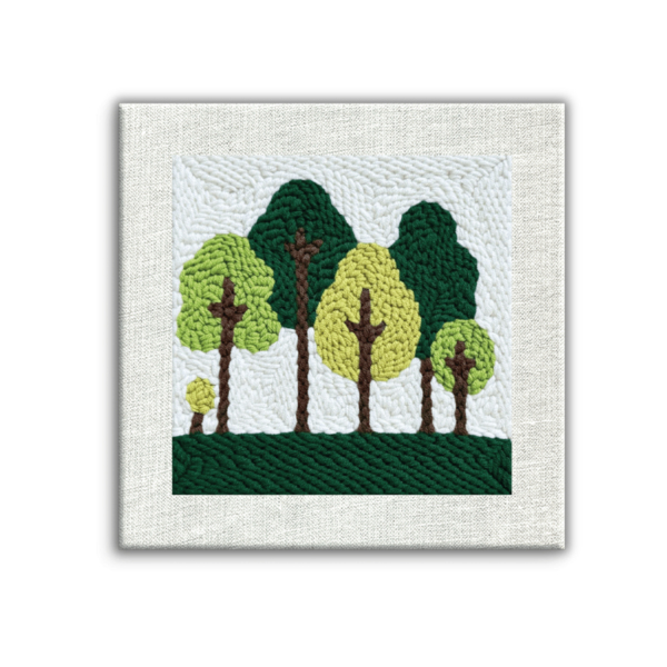 Набор для ковровой вышивки Brushme Зеленый покой