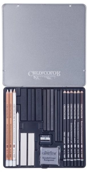 Набір матеріалів для графіки Black&White 25 шт. Cretacolor