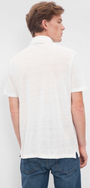 Поло Gant O3. LINEN PIQUE SS RUGGER 222184-110 р.L білий