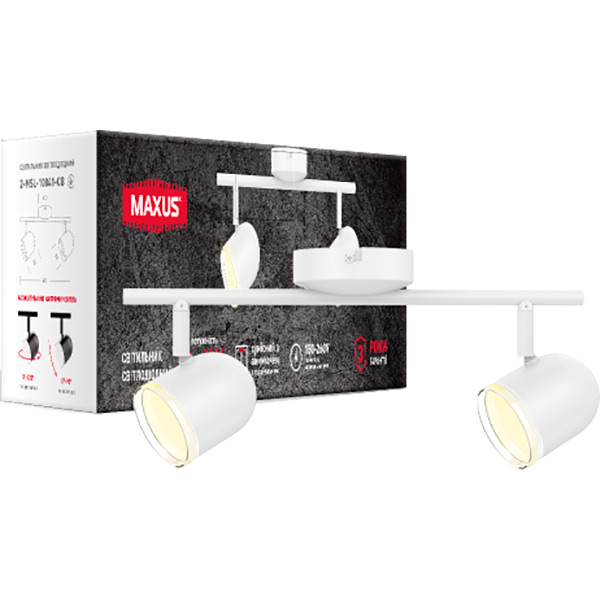 Спот Maxus Spot Light MSL-01C 2x4 Вт білий 