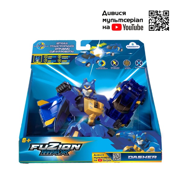 Игровой набор Fuzion Max Машинки-трансформеры Дашер 1:32 54003