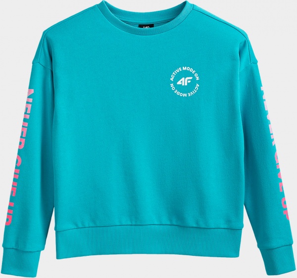 Світшот 4F HJZ21-JTSDL001A-33S р. 152 бірюзовий