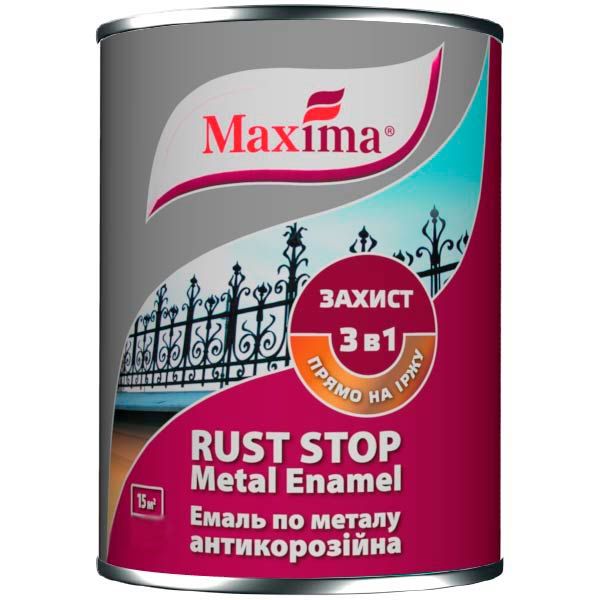 Эмаль Maxima антикоррозийная 3 в 1 зеленый глянец 2,5л