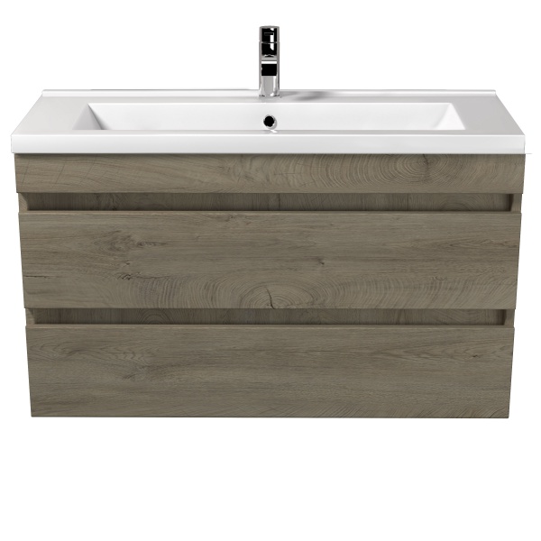 Тумба підвісна ScandiSPA Wood 100-A з умивальником Cosmopolitan 100