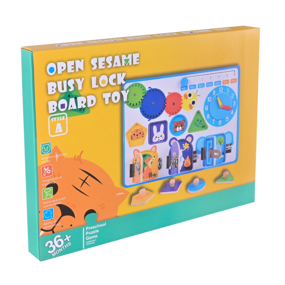 Игрушка деревянная Shantou Бизиборд WD15401