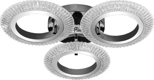 Люстра світлодіодна Hopfen 55 Вт хром ROMANTIC 3B 55W 