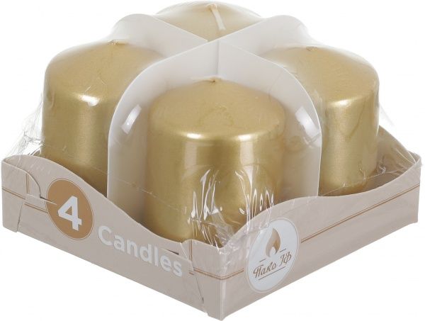 Набор свечей Адвента 40/60 золотых 4 шт. Pako-If