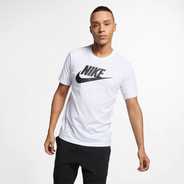 Футболка Nike M NSW TEE ICON FUTURA AR5004-101 р.M білий