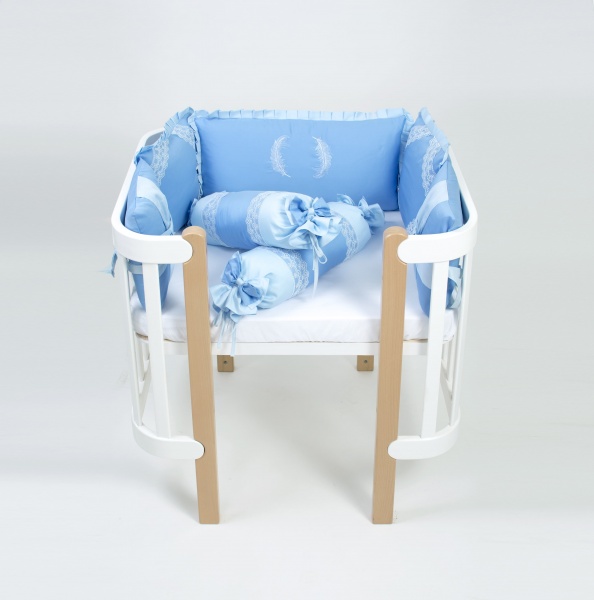 Комплект для дитячого ліжечка Baby Veres Angel wings blue блакитно-синій 216.20