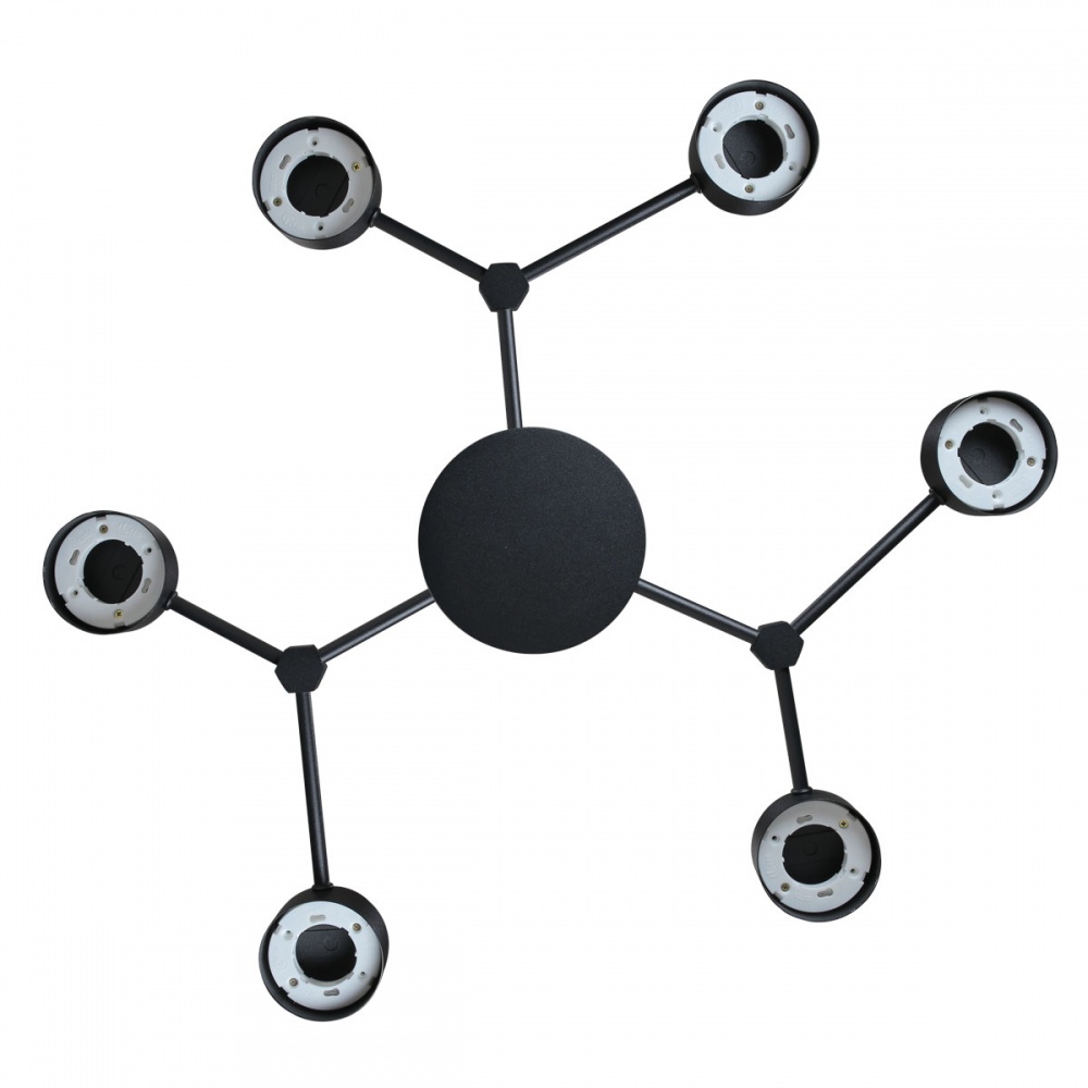 Люстра потолочная Светкомплект Atom GR 6 6xGX53 черный