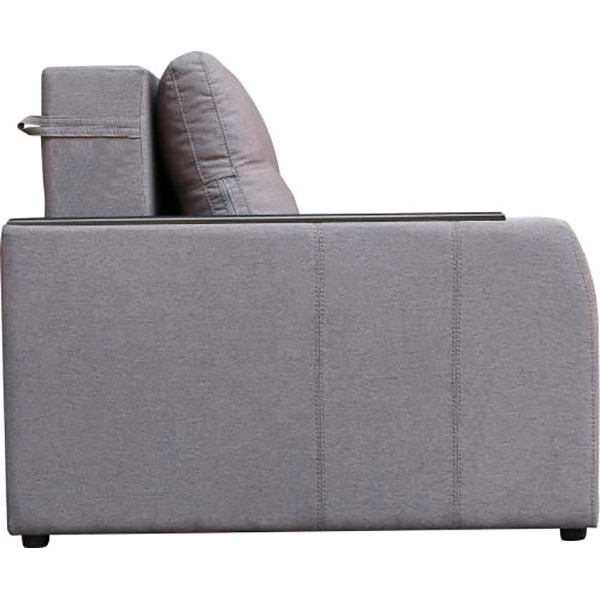 Диван прямий Кедр Плейн права ніша сірий 2400x1030 мм