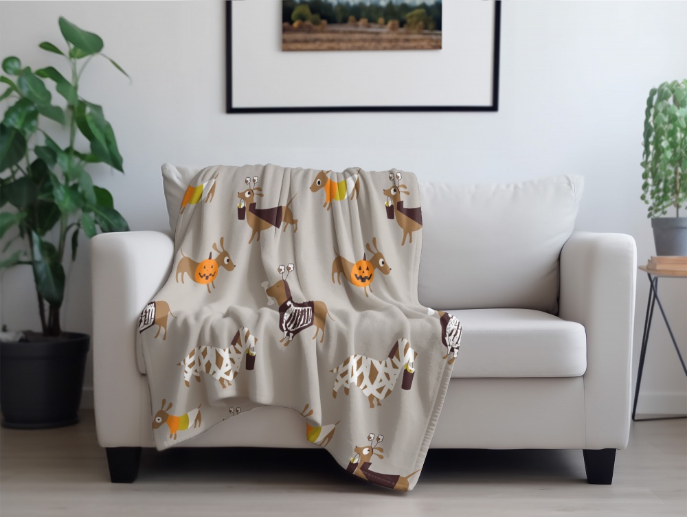 Плед Halloween Ghost New 160x200 см мультиколор La Nuit