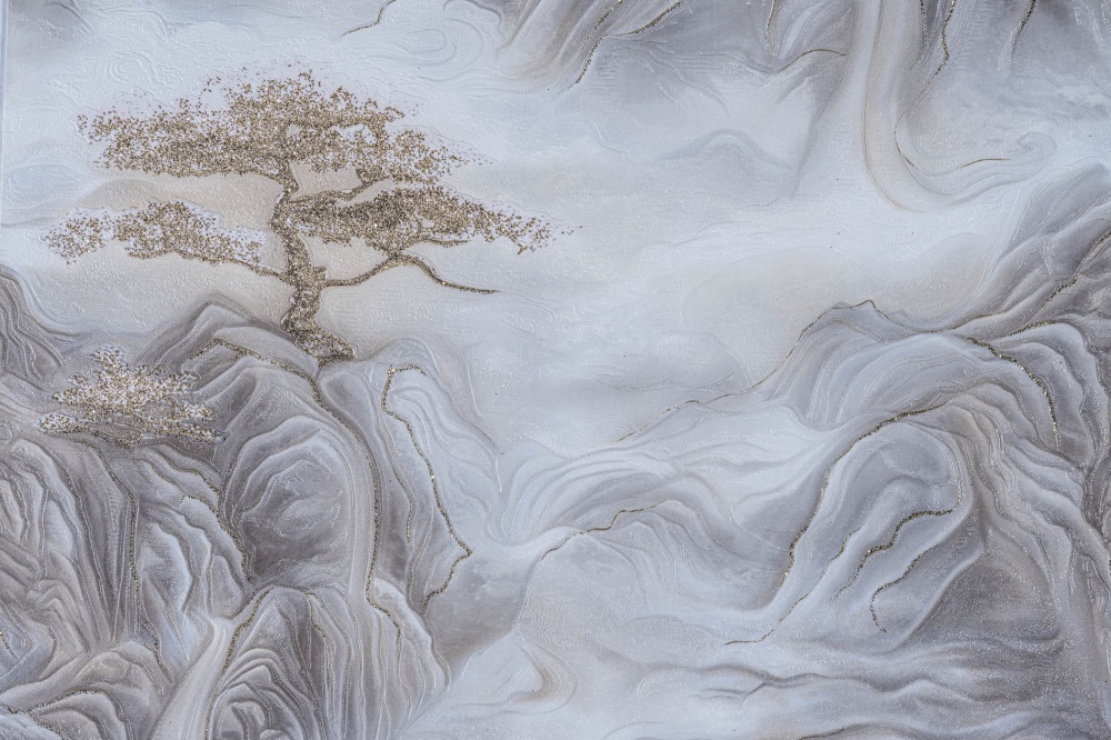 Обои виниловые на бумажной основе Славянские обои Expromt Бонсай 5864-05 1,06x10,05 м