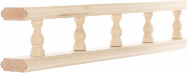 Галерейка пряма 2 м МДФ + масив ваніль