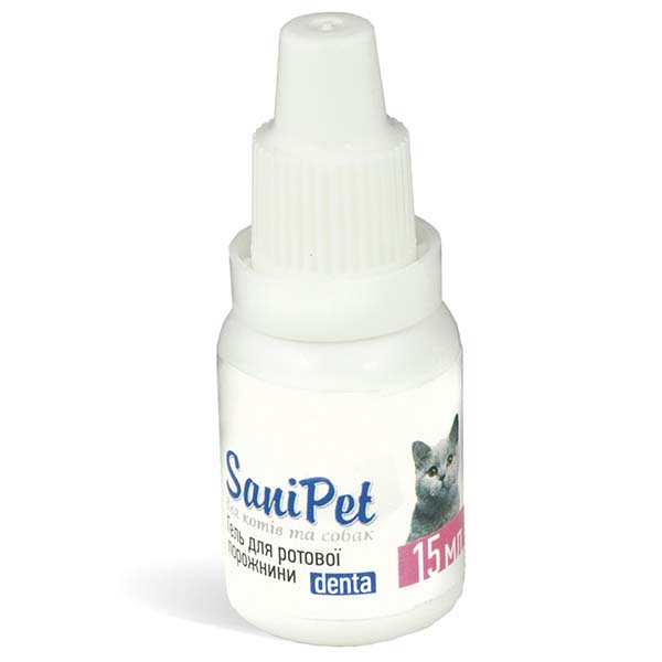 Гель ProVET SaniPet для догляду за ротовою порожниною котів і собак 15 мл PR020062