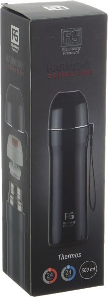 Термос Harmony Black 500 мл Flamberg Premium