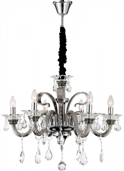 Люстра підвісна Globo Dunja 6xE14 хром 64104-6 