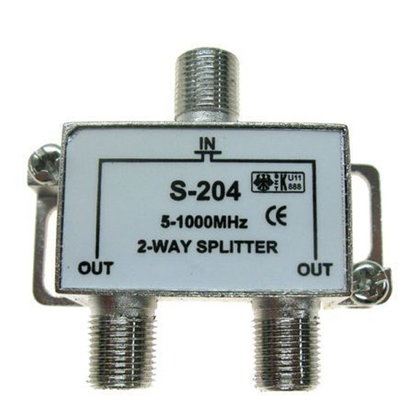 Розгалужувач телевізійний EMT на 2 виходи + 3 F-роз’єми 2-0140