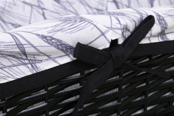 Корзинка плетеная Tony Bridge Basket с текстилем 34х26х15 см HQN20-3AB-4 