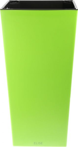 Горшок пластиковый Plastkon ELISE матовый квадратный 52,2л салатовый 