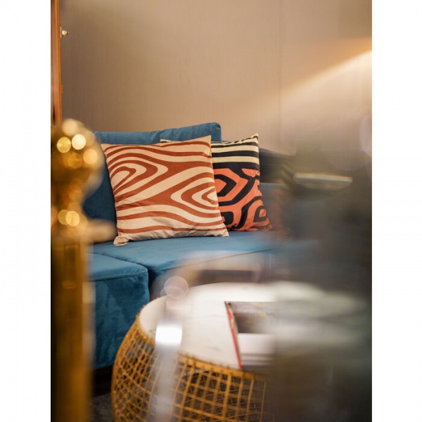 Подушка Полосы 45x45 см разноцветный KARE Design 