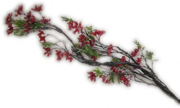 Декорация новогодняя Гирлянда с калиной густая 110 см RS1T863