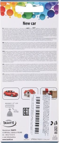 Ароматизатор підвісний Tasotti Cool Balls Bags New Car