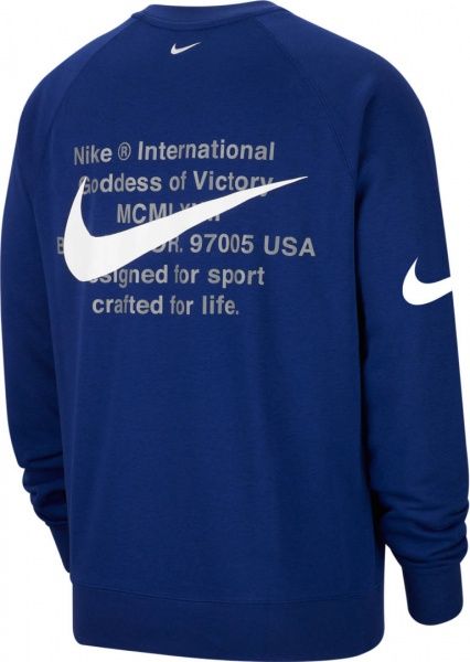 Світшот Nike M NSW SWOOSH CRW FT CJ4871-455 р. XL синій