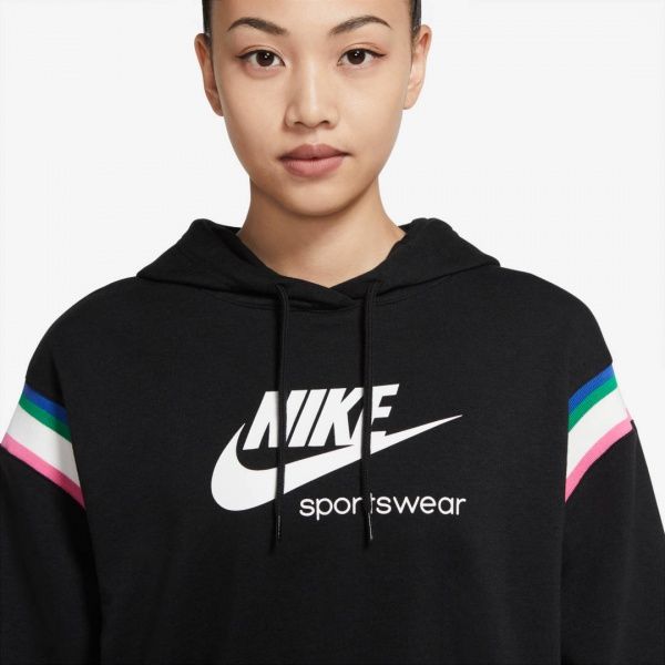 Джемпер Nike W NSW HRTG PO HOODIE CU5923-010 р. XS черный