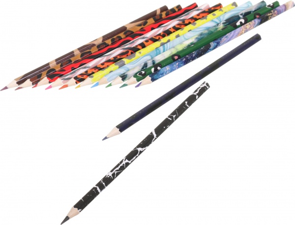 Олівці кольорові Лісові звірі 12 шт/уп Nota Bene