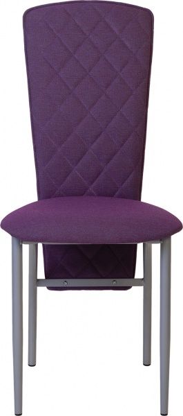 Стілець обідній Nowy Styl ALICE ALU (BOX-4) (CH) GD-59 фіолетовий/алюміній