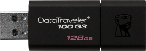 Флеш-пам'ять USB Kingston DataTraveler 100 G3 128 ГБ USB 3.0 (DT100G3/128GB) 