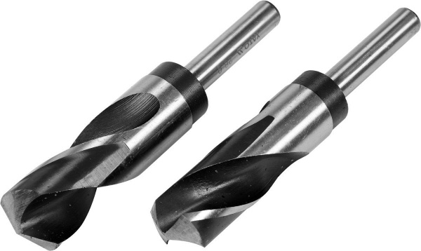 Набор сверл по металлу YATO HSS 4241 d26-28 мм 75/150 мм для нержавеющей и конструкционной стали 2 шт. YT-44627