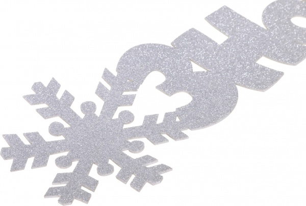 Декорация новогодняя Гирлянда С Новым годом! 95 см серебряный 125219 