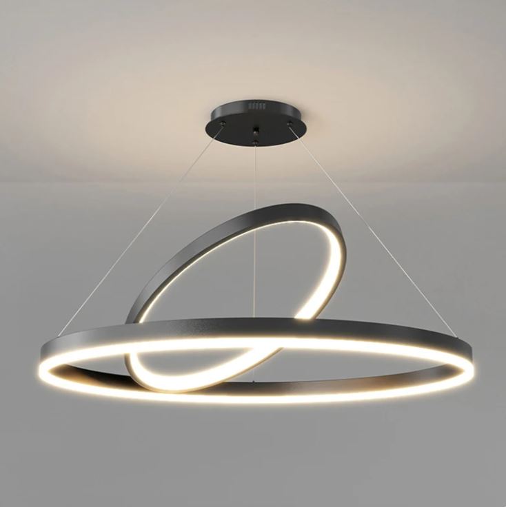 Люстра светодиодная Berger 2x52 Вт LED-модуль черный 7015-PL-52 Black