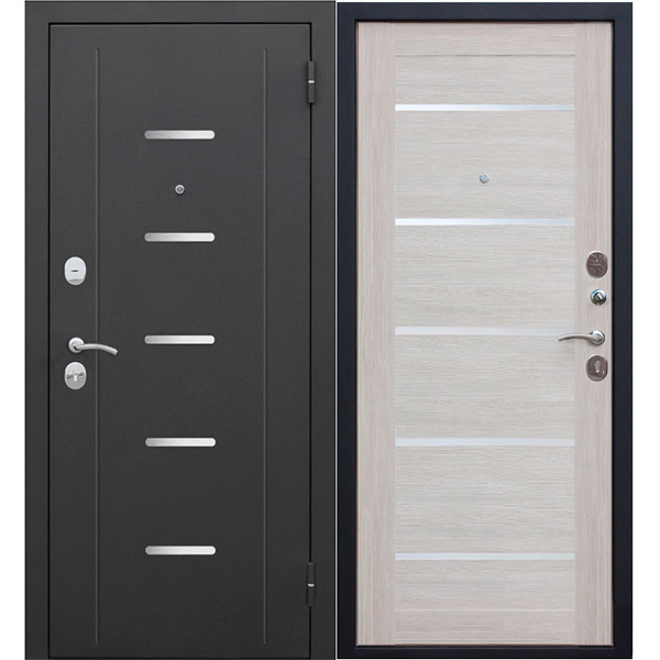 Двері вхідні Tarimus Гарда Муар Царга 2050x860 модрина беж праві