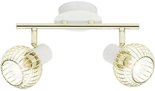 Спот Brilliant Evana 60013/85 2x40 Вт E14 белый/золото