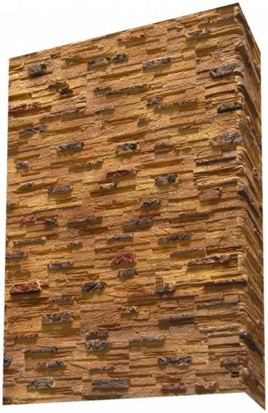 Плитка гипсовая уголок Живой камень Европа 30 1,2 пог.м 