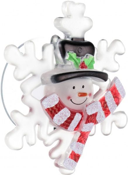 Декоративна фігура LED Сніжинка на присосці 13 см 