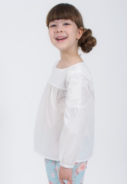 Блуза Гармонiя Пташки р.134 белый 33317 