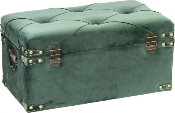 Сундук-пуф Art&Crafts Велюр 57х30х29 см зеленый 