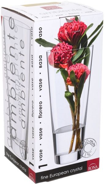 Ваза стеклянная золотая Zebra 13,2х30 см Combi 52405961