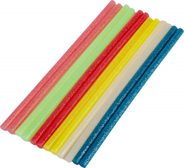 Стержни клеевые MasterTool цветные неоновые 7,2 мм 12 шт. 42-0166