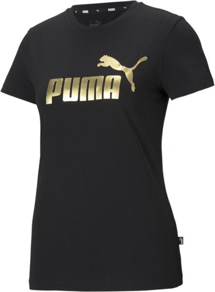 Футболка Puma ESS+ Metallic Logo Tee 58689001 р. XL чорний
