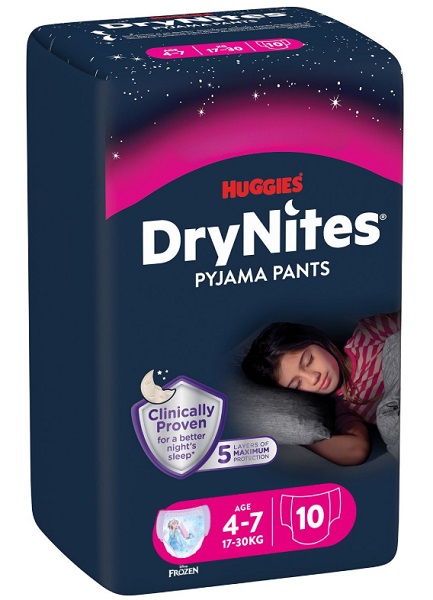 Подгузники-трусики Huggies DryNites ночные 20-30 кг 10 шт.