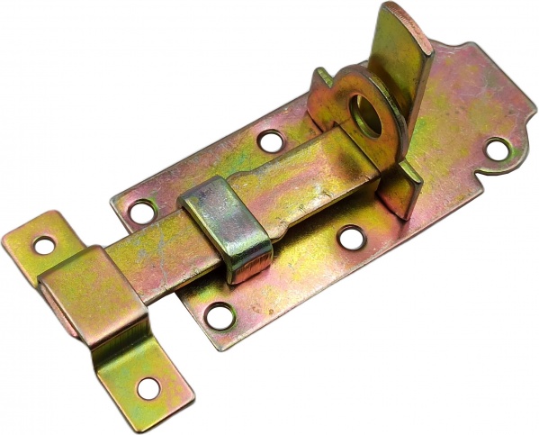 Засов накладная (WZP 100) Domax желтый