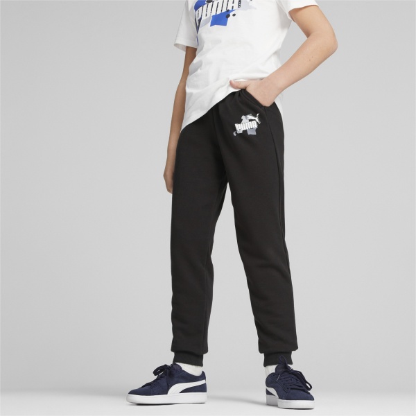 Брюки Puma ESS+STREET ART SWEATPANTS TR B 67327301 р. 140 черный