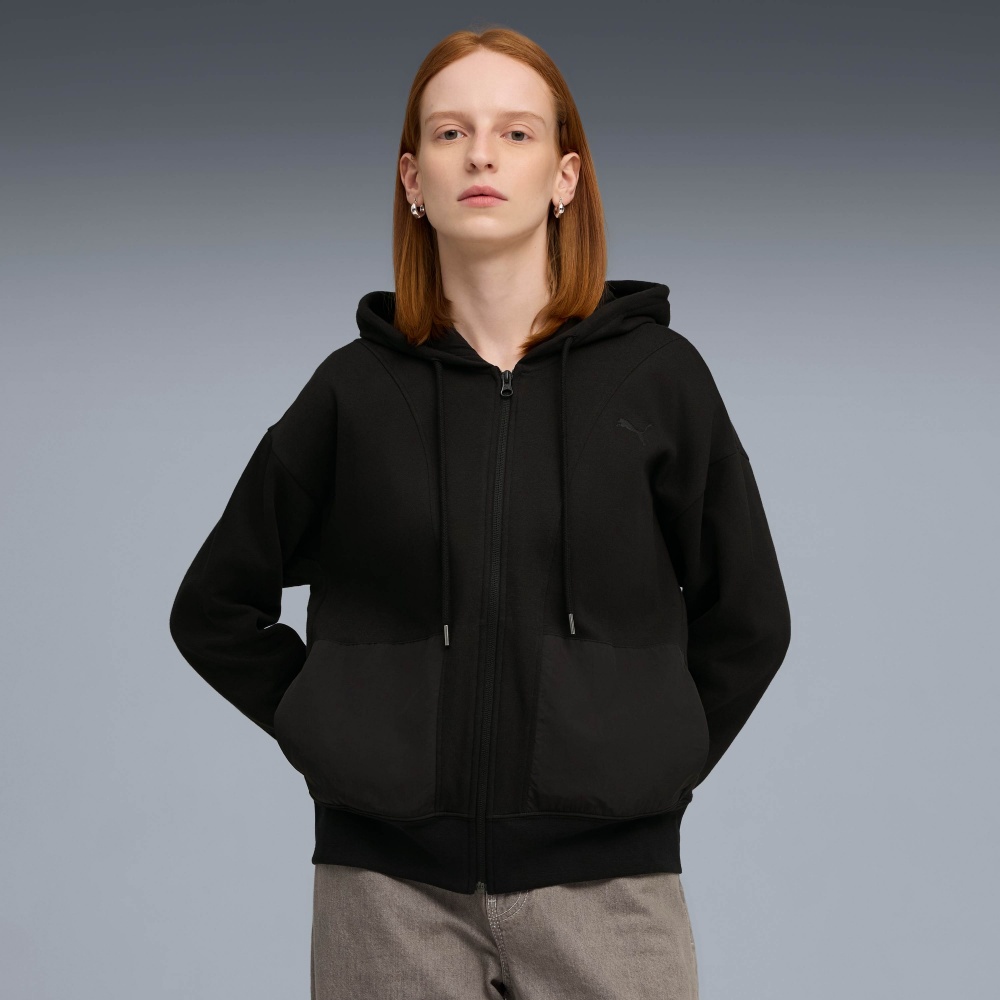 Джемпер Puma HER Relaxed Full-Zip Hoodie FL 68815001 р.S чорний